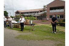 秋山県議　九合地区グラウンドゴルフ大会